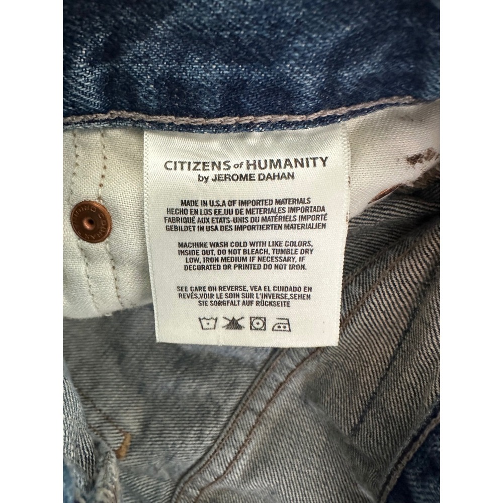 Citizens of Humanity Rowan Relaxed Slim Jeans Size‎ 30 Distressed Wash Denim - Picture 5 of 7